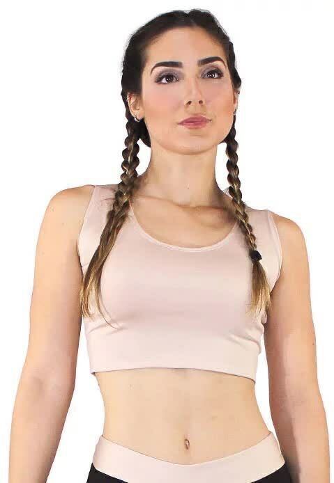 Top Fitness Basic Chocolate Cropped