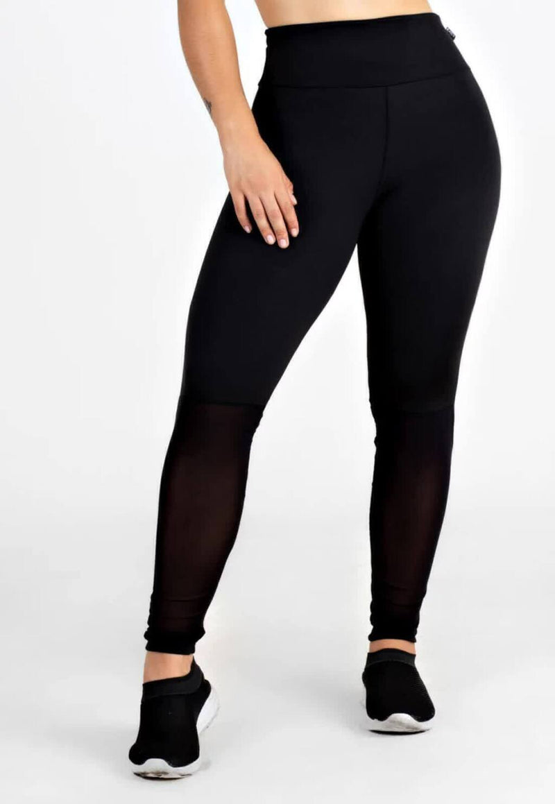 Calça Legging Feminina Cintura Alta Preta Fitness