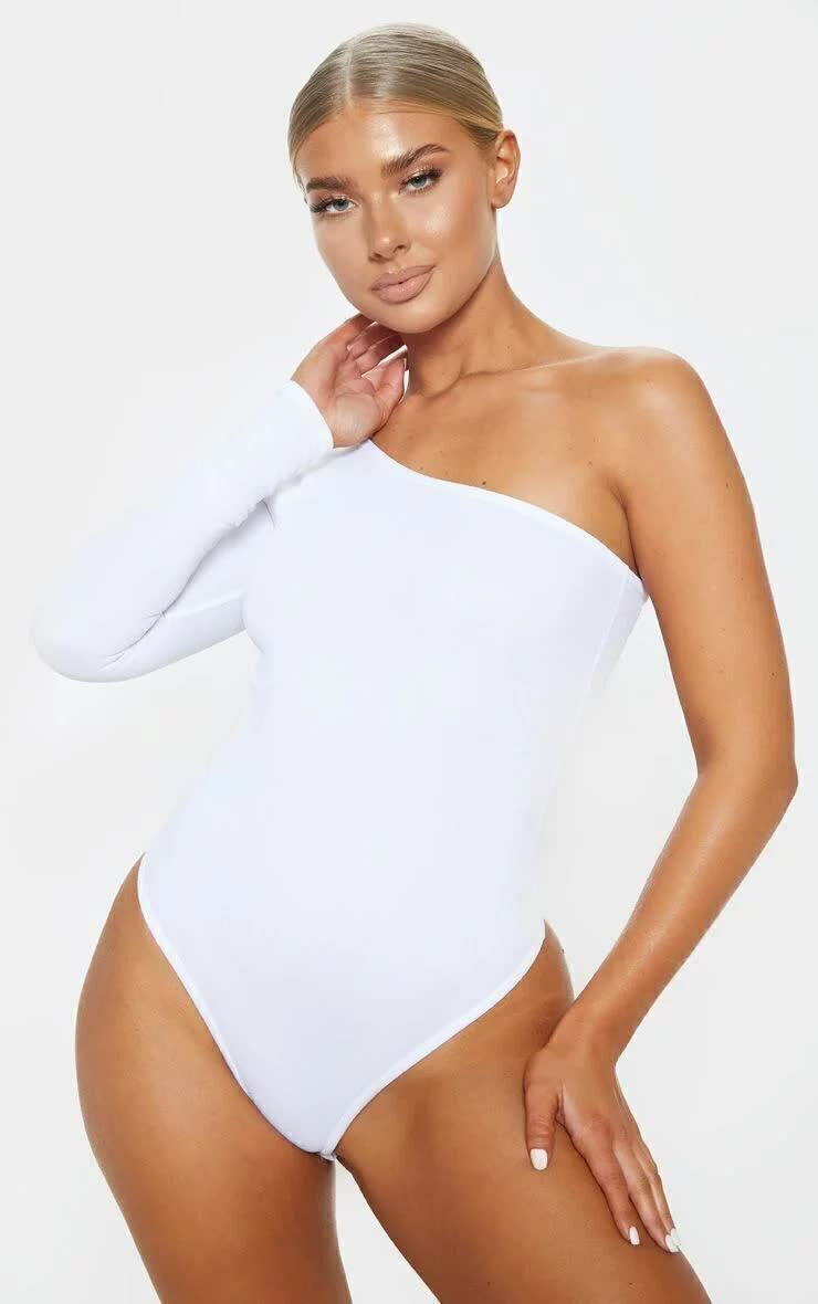 Body Feminino Manga Longa Nula Branco