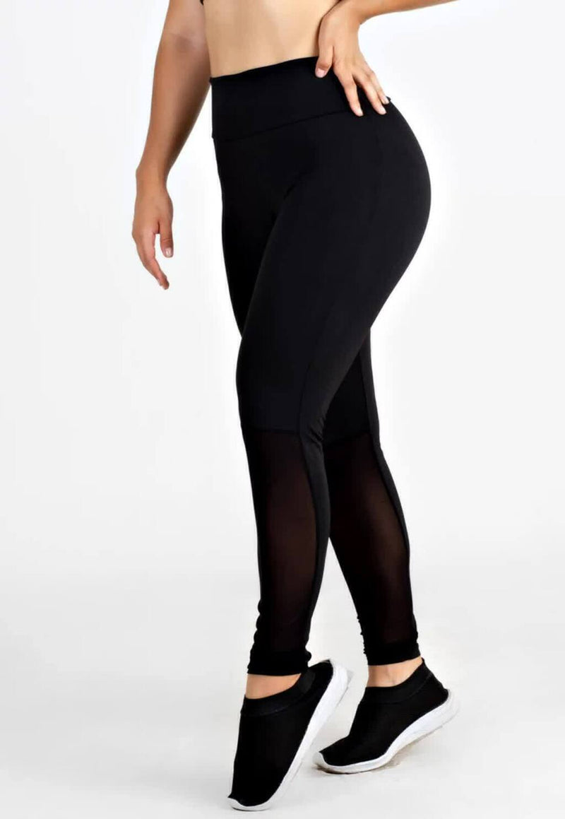 Calça Legging Feminina Cintura Alta Preta Fitness