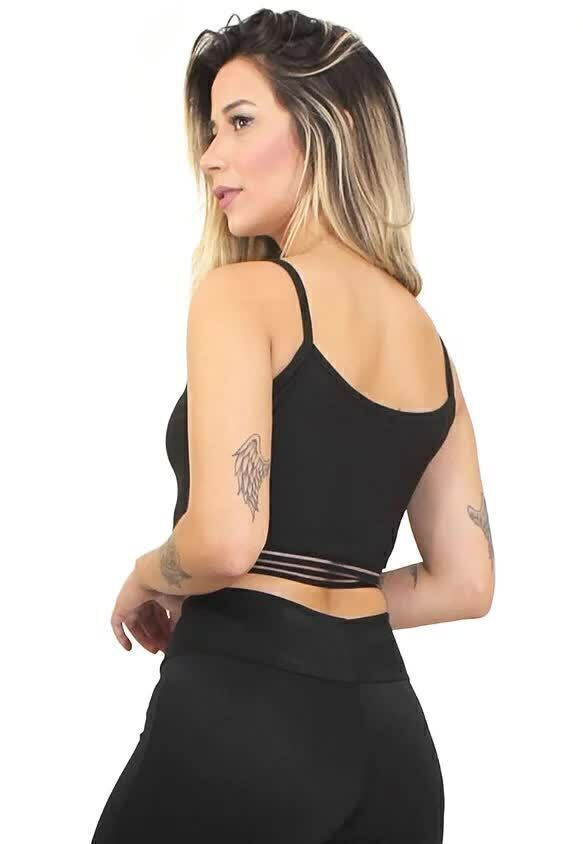 Cropped Fitness Alcinha MoveOn