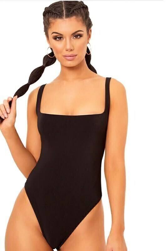 Body Feminino Regata Alcinha Basic Preto